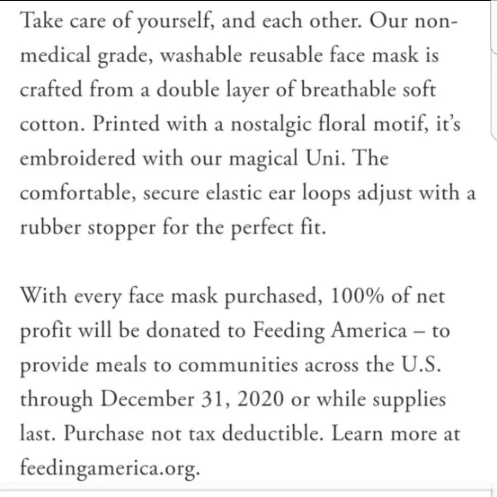 COACH FACE MASK